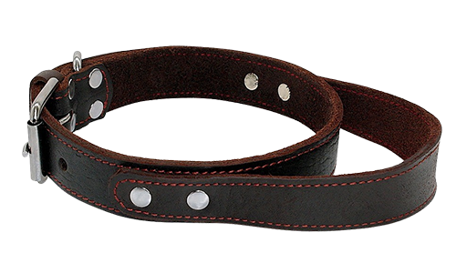 Taktisches Hundehalsband aus Echtem Leder mit Schnellspanngriff Braunes Hundehalsband aus echtem Leder mit Schnellzuggriff, langlebig und stark, mit verstellbarer Metallschnalle.
