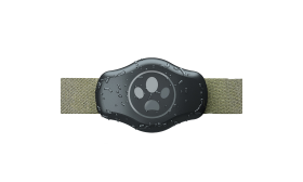 Cover protettiva per AirTag con design a zampa, vestibilità universale per collari da cane, impermeabile.