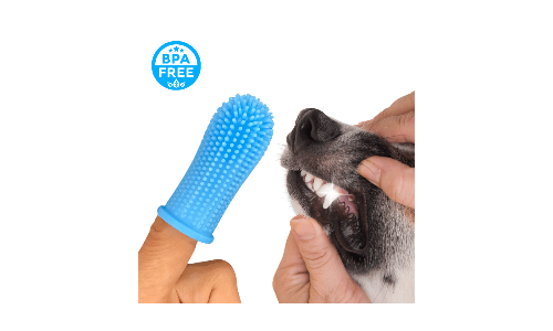 360º Silikon Fingerzahnbürste für Hunde