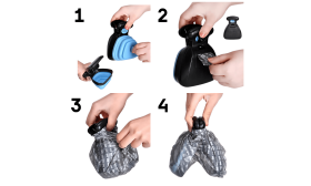 Leicht zu Reinigender, tragbarer Hundekloschöpfer mit Clip-On-System - inklusive umweltfreundlicher Tüten