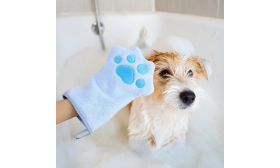 Serviette Microfibre pour Chien et Chat – Gant de Séchage Doux et Absorbant pour le Bain