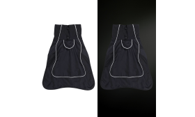 Manteau imperméable réfléchissant pour chien avec doublure en polaire chaude