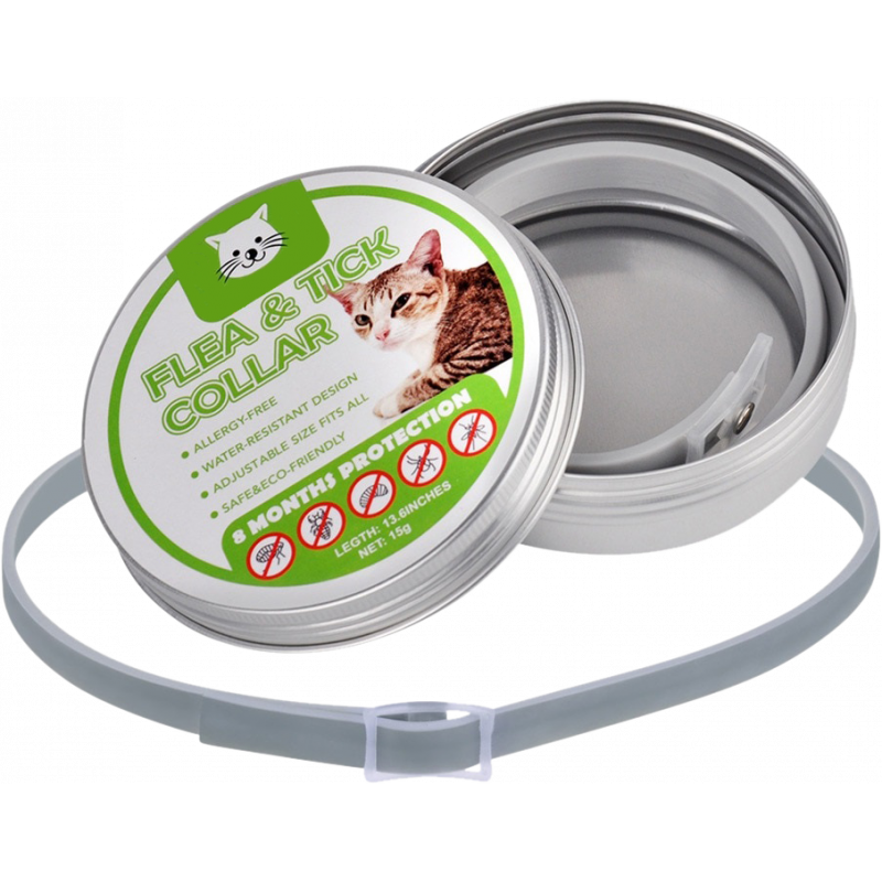Collier naturel pour chat contre les puces et les tiques